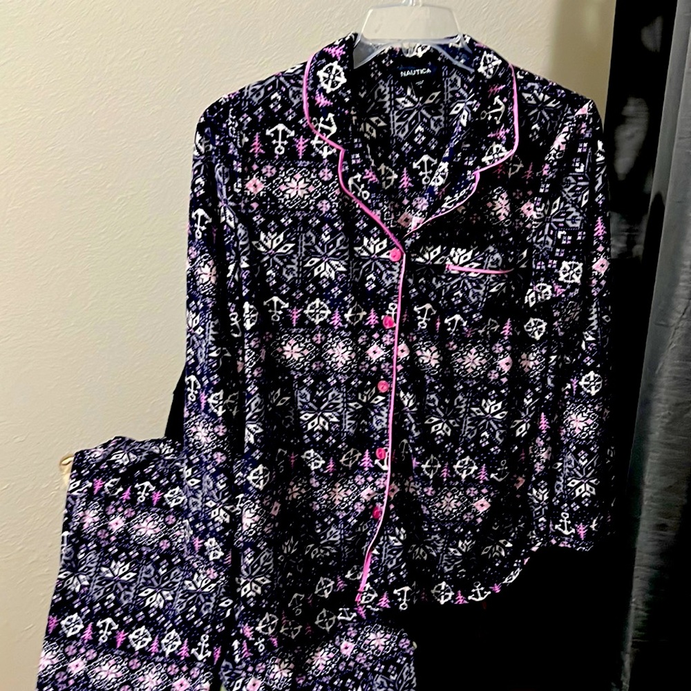 Soft flannel Nautica pajama set